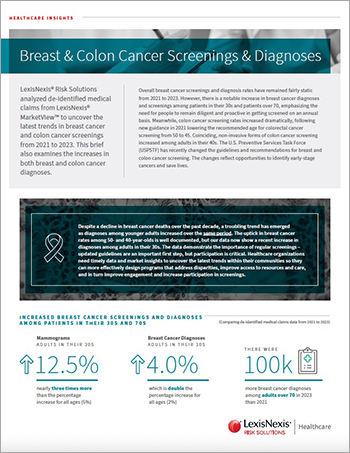 Breast and Colon Cancer Screenings & Diagnosis
